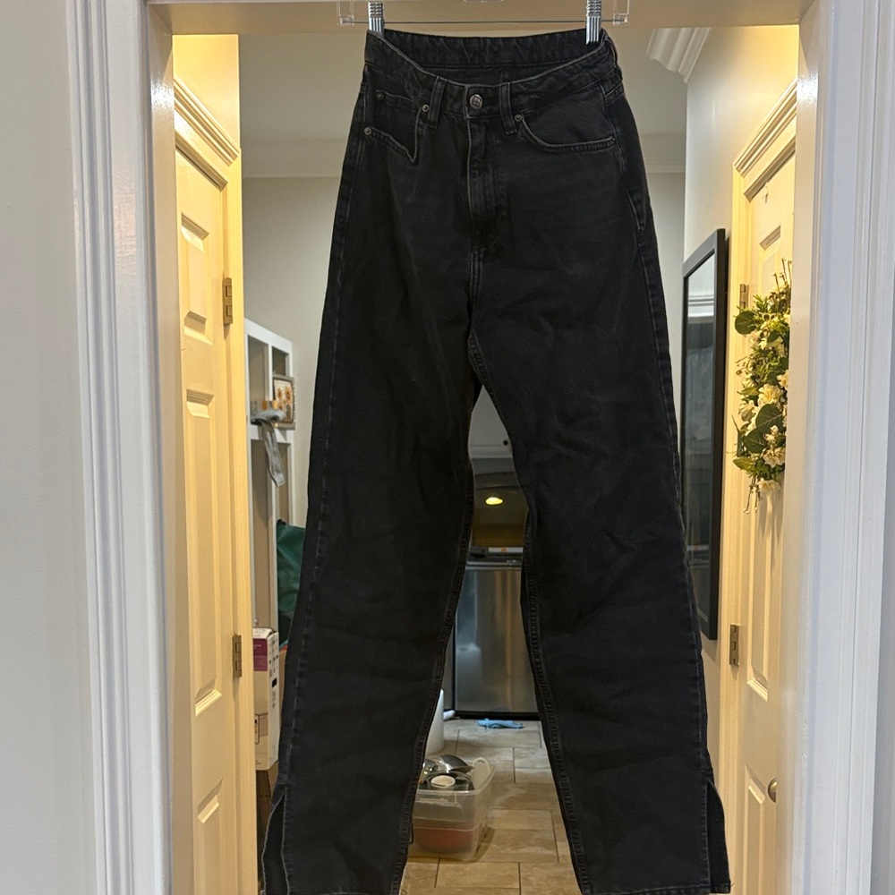 Ksubi Women's Black Straight Leg Jeans